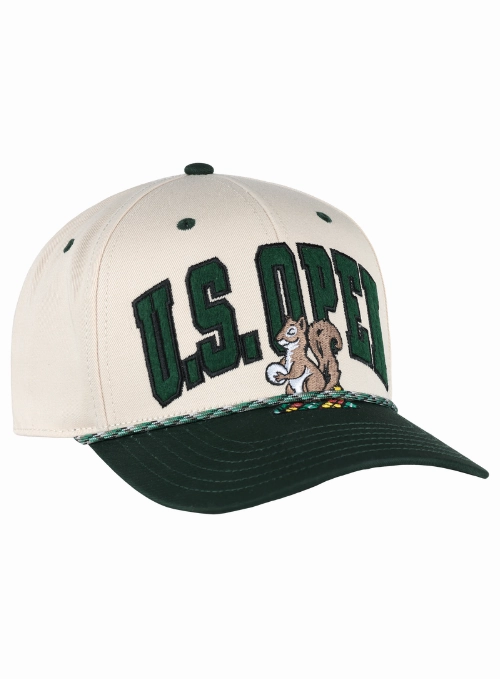 125TH U.S. Open Lightweight Cotton Green & Tan Rope Cap