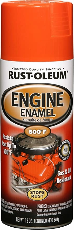 12 OZ Automotive Engine Enamel Spray - Chevy Orange