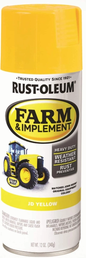 12 OZ Farm & Implement Paint - JD Yellow