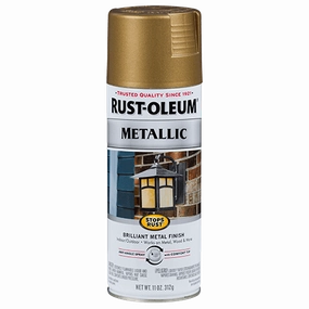 12 OZ Stops Rust Metallic Spray Paint - Champagne Bronze