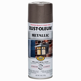 12 OZ Stops Rust Metallic Spray Paint - Dark Bronze