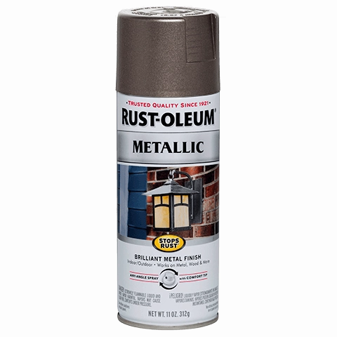 12 OZ Stops Rust Metallic Spray Paint - Dark Bronze