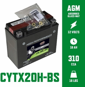 12v 18ah Cycle-tron Ii High Performance Rechargeable Powersports Battery - 310 Cca