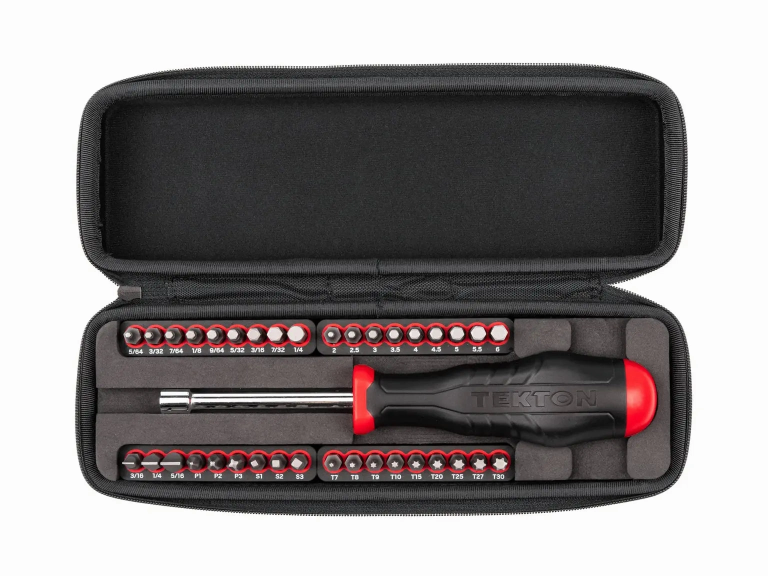 37-Piece 1/4 Inch Bit Driver and Bit Set with Case