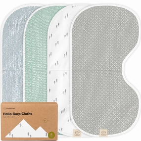 4-Pack Hallo Burp Cloths