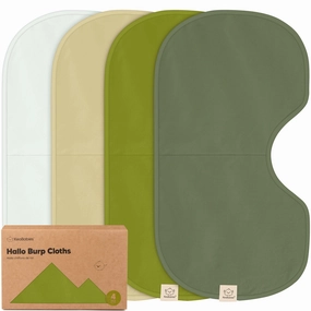 4-Pack Hallo Burp Cloths (Palms)