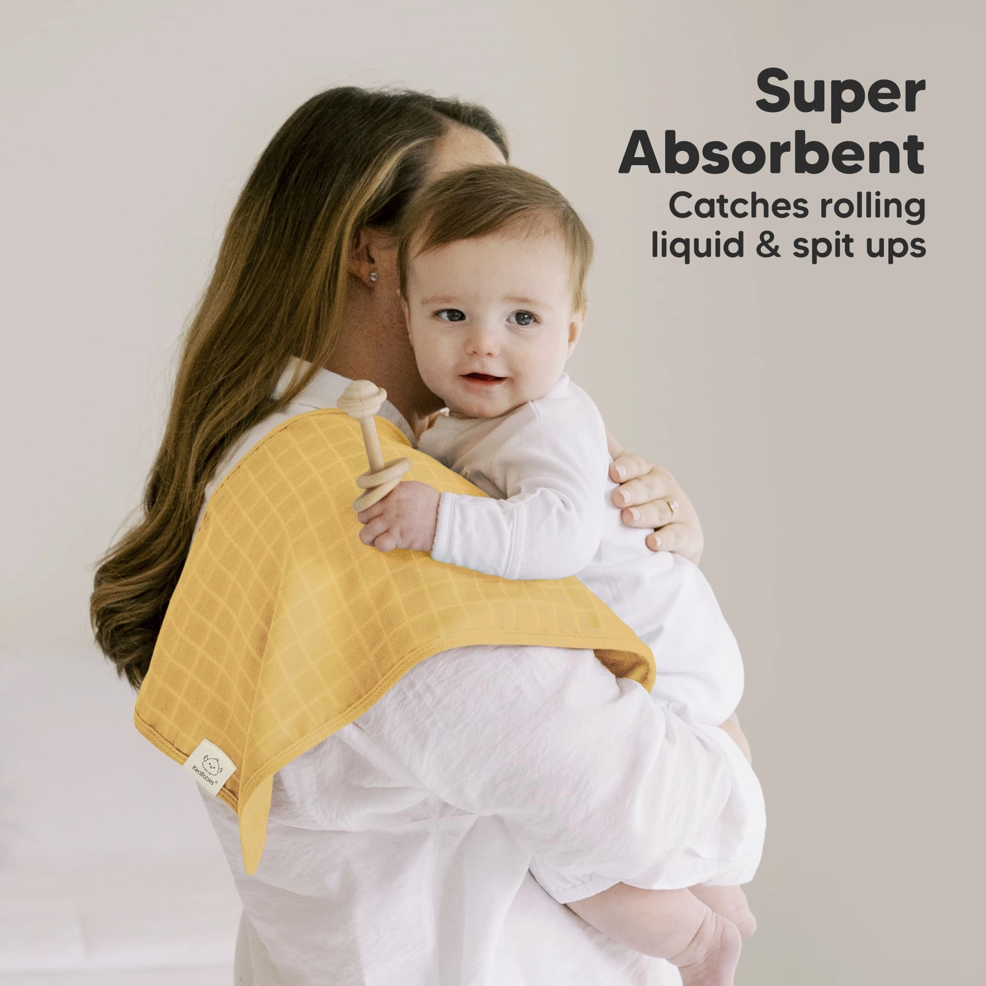 5-Pack Lumi Muslin Burp Cloths (Phase)