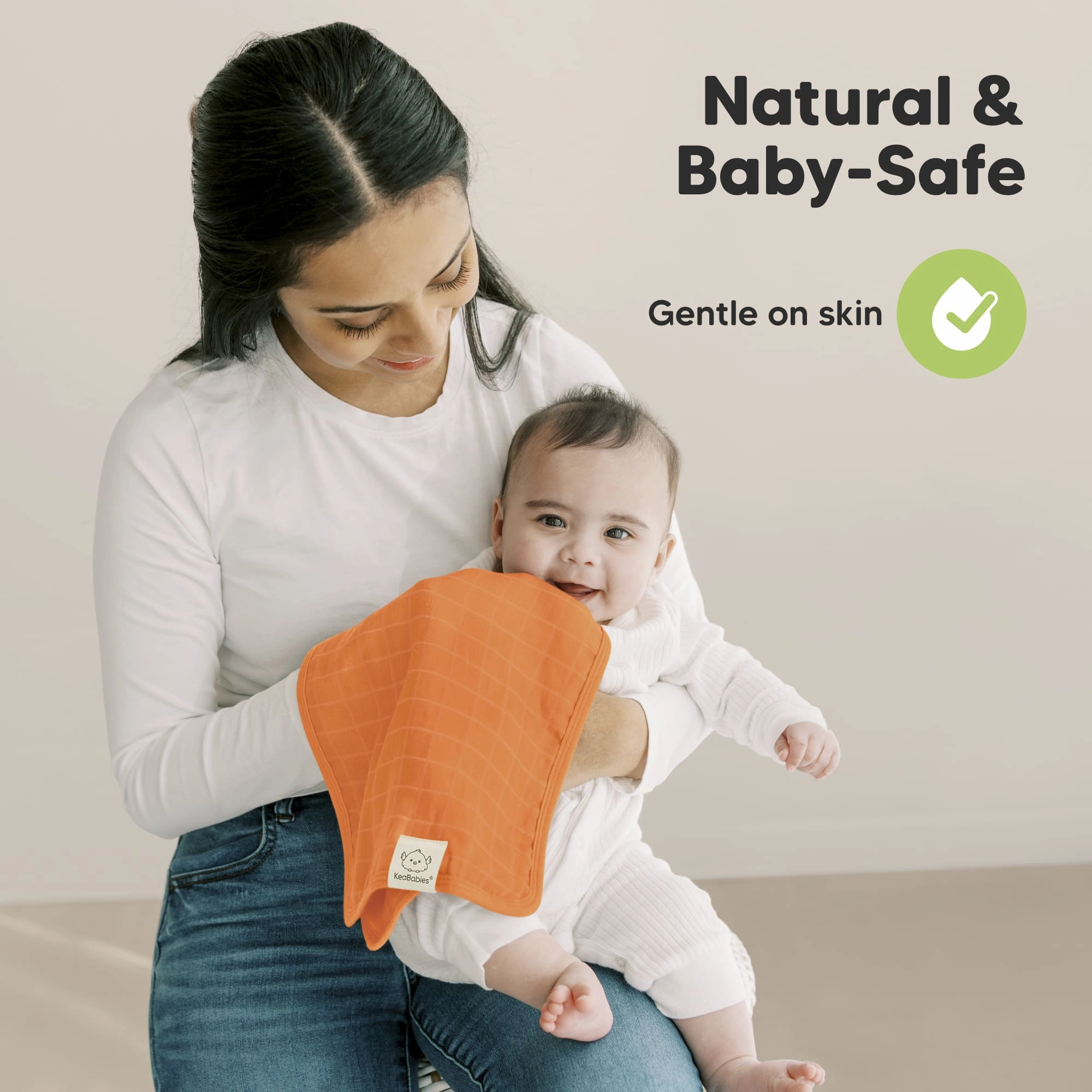 5-Pack Lumi Muslin Burp Cloths (Phase)