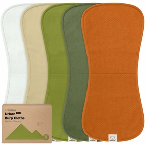 5-Pack Urban Quin Burp Cloths (Palms)