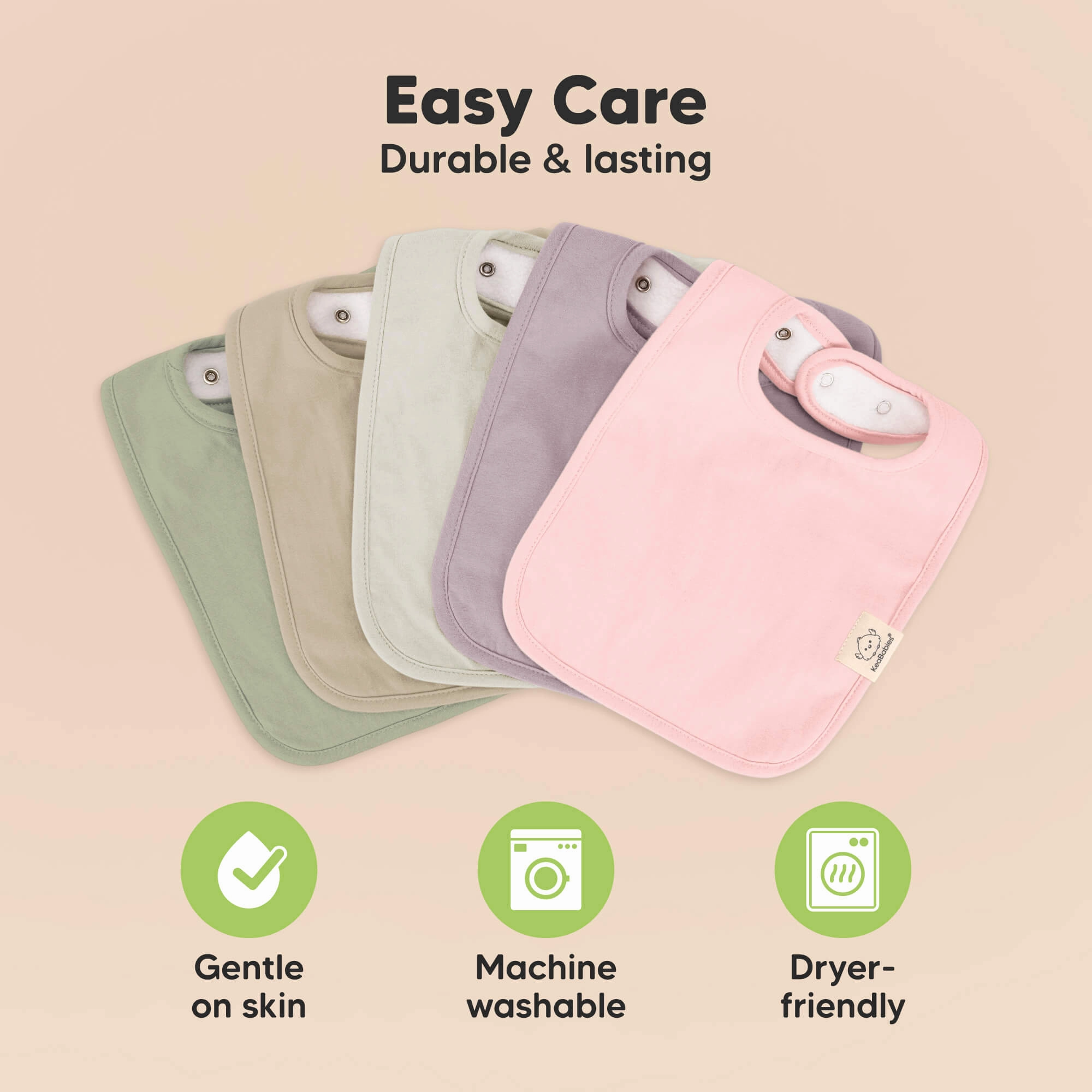 8-Pack Coast Drool Bibs (Dew)