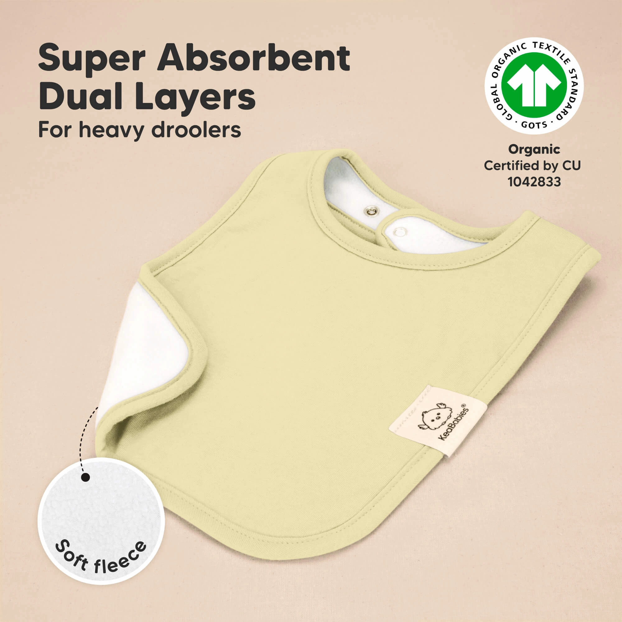 8-Pack Coast Drool Bibs (Dew)
