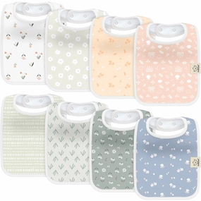 8-Pack Coast Drool Bibs (Fleur)