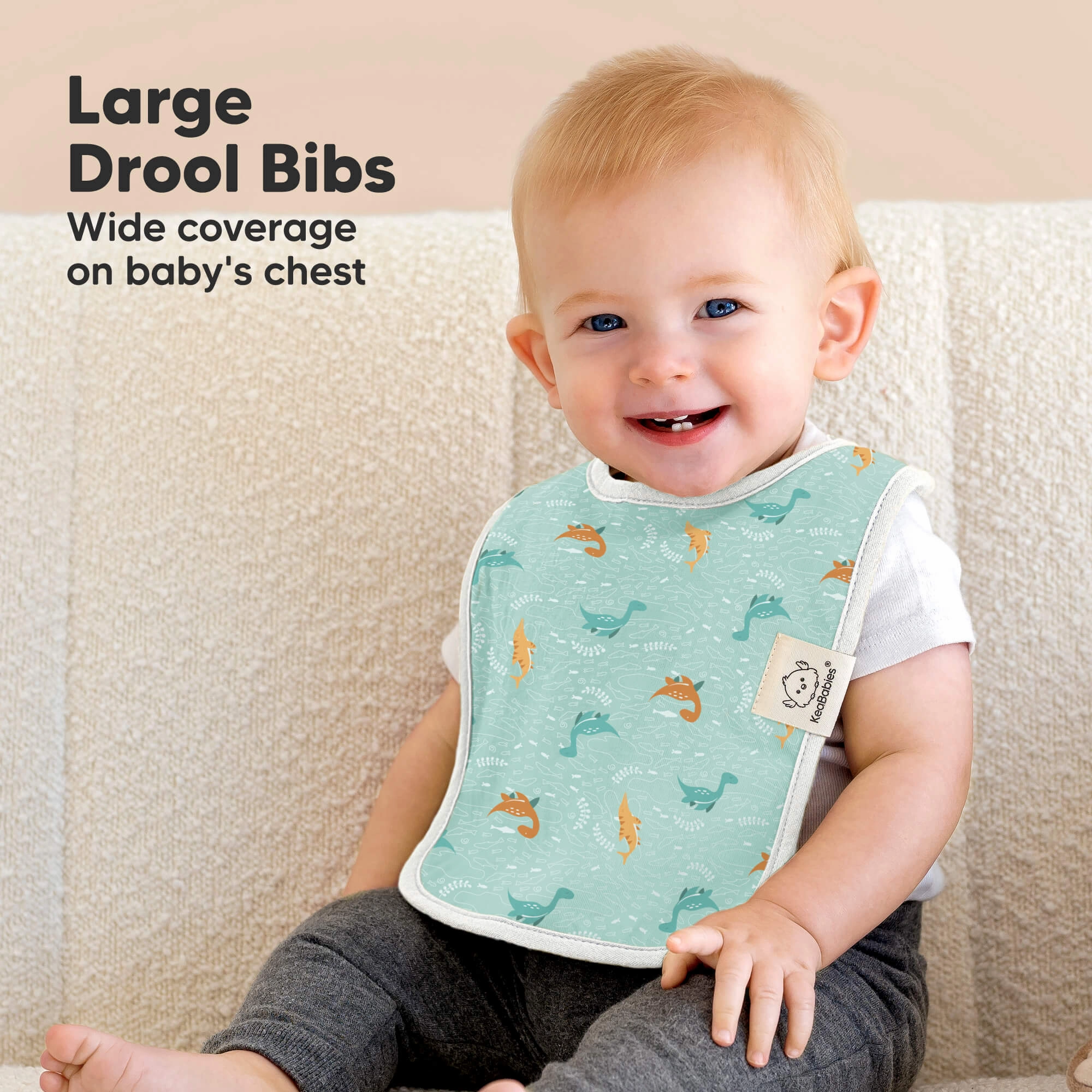 8-Pack Coast Drool Bibs (Mesozoic)