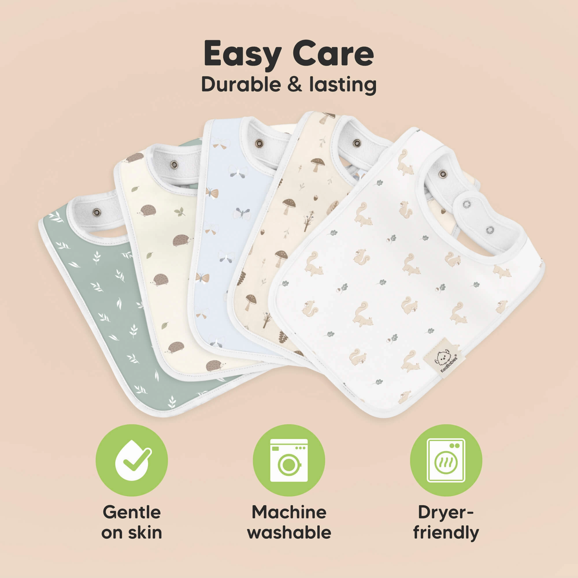 8-Pack Coast Drool Bibs (Prairie)