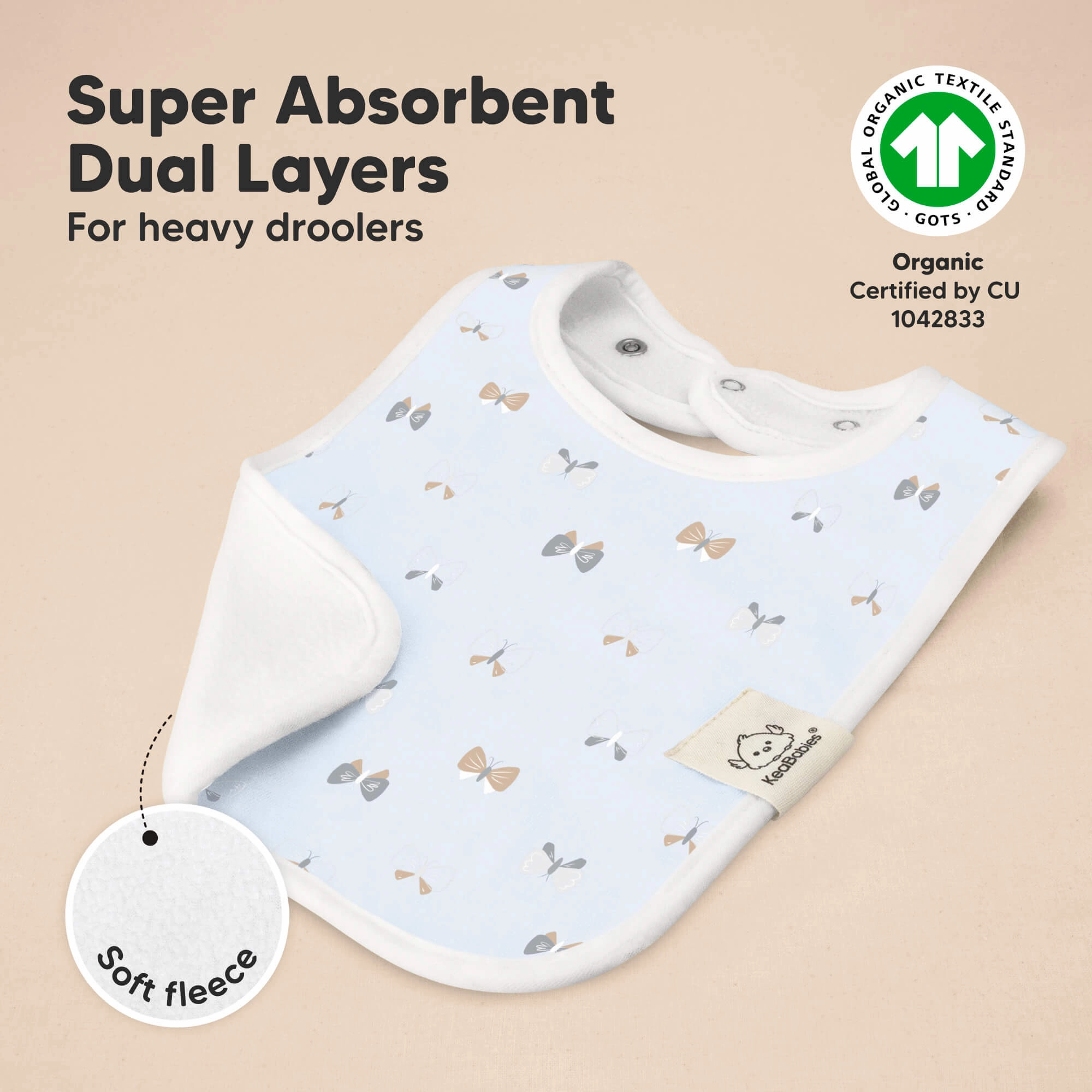 8-Pack Coast Drool Bibs (Prairie)