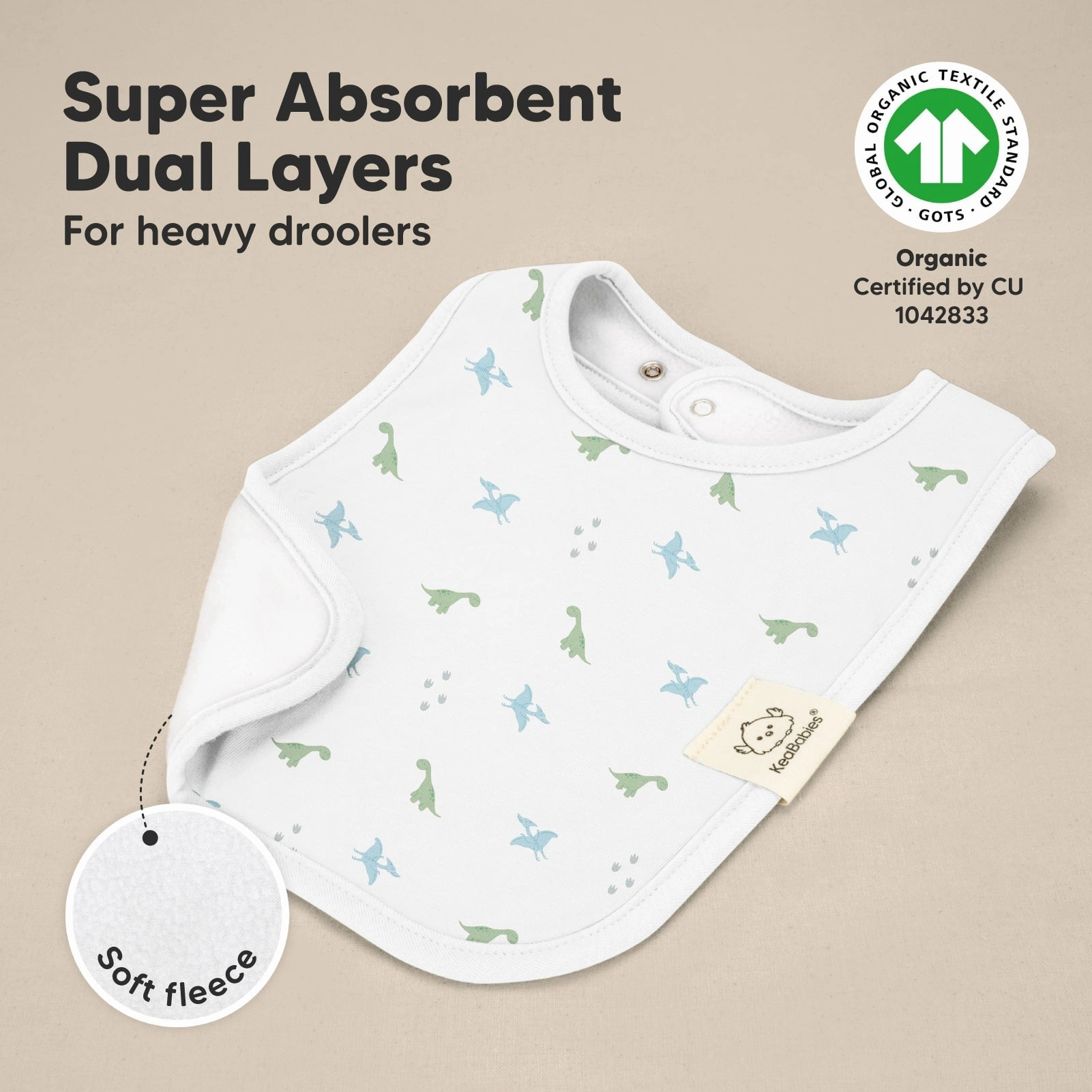8-Pack Coast Drool Bibs (Roarsome)
