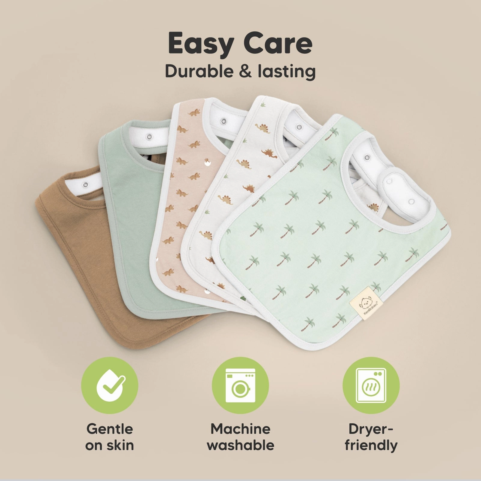 8-Pack Coast Drool Bibs (Roarsome)