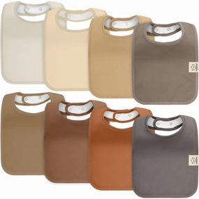 8-Pack Coast Drool Bibs (Terracotta)