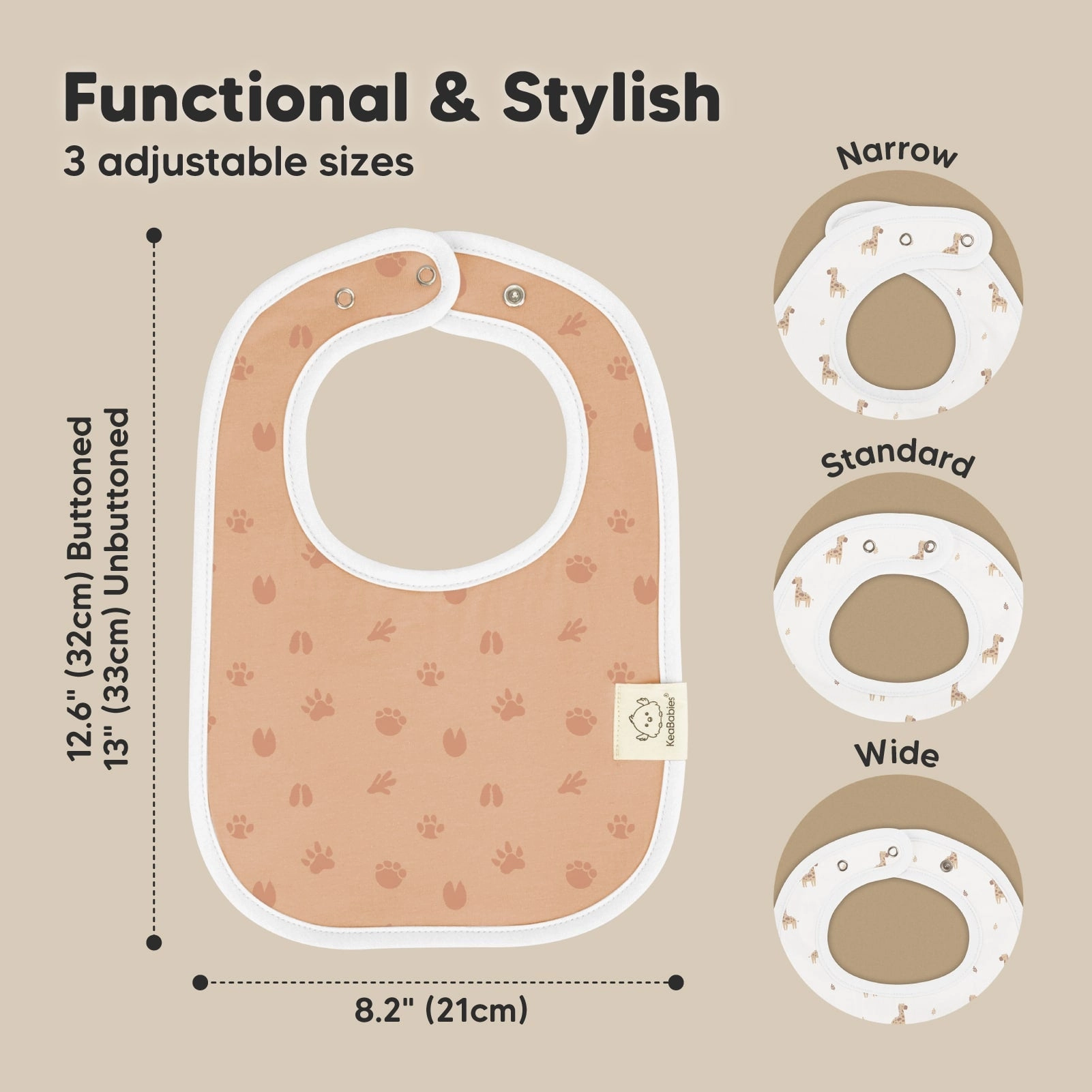 8-Pack Coast Drool Bibs (Wilderness)