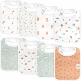 8-Pack Coast Drool Bibs (Wilderness)