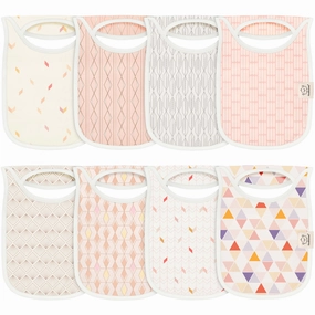 8-Pack Hallo Drool Bibs (Prism)