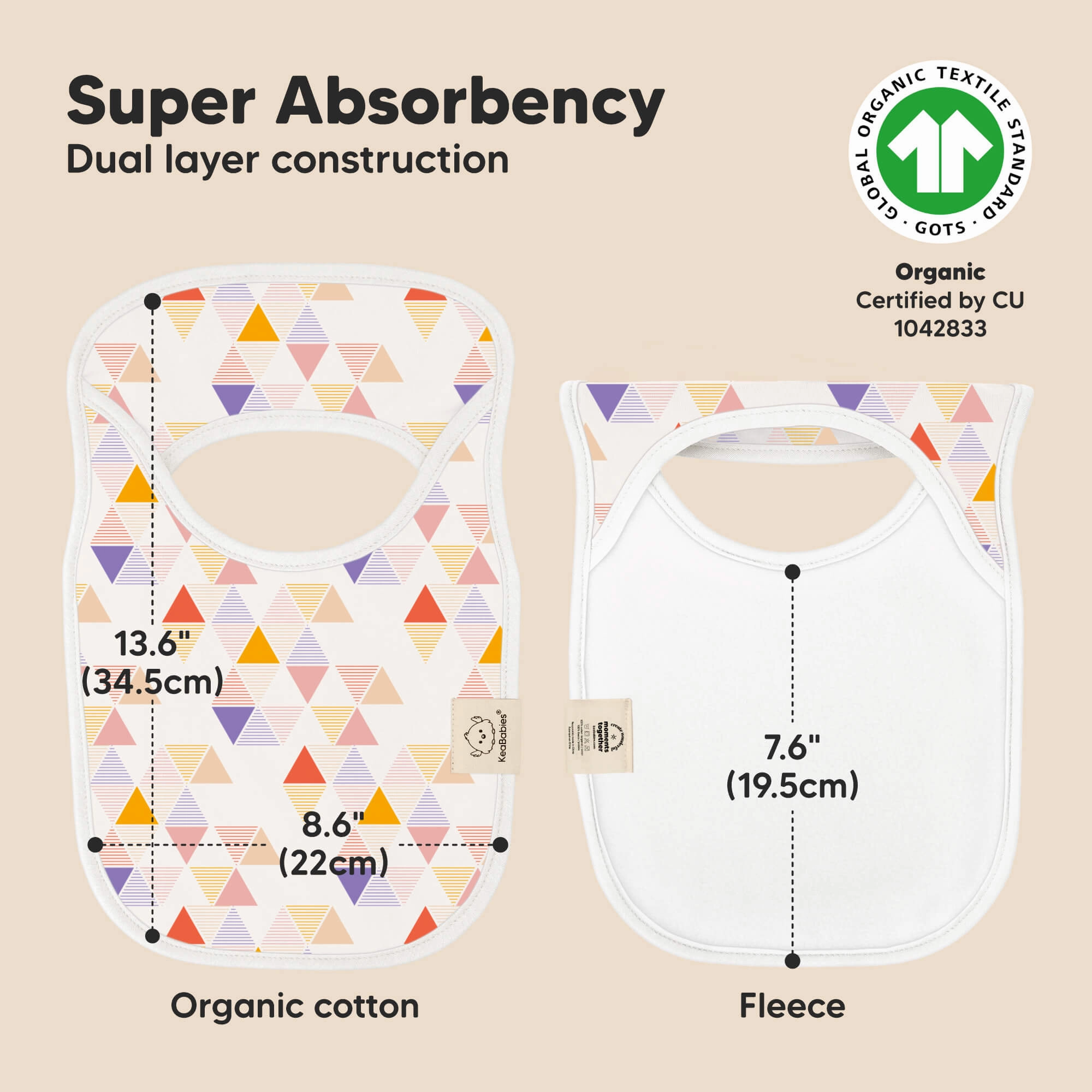 8-Pack Hallo Drool Bibs (Prism)