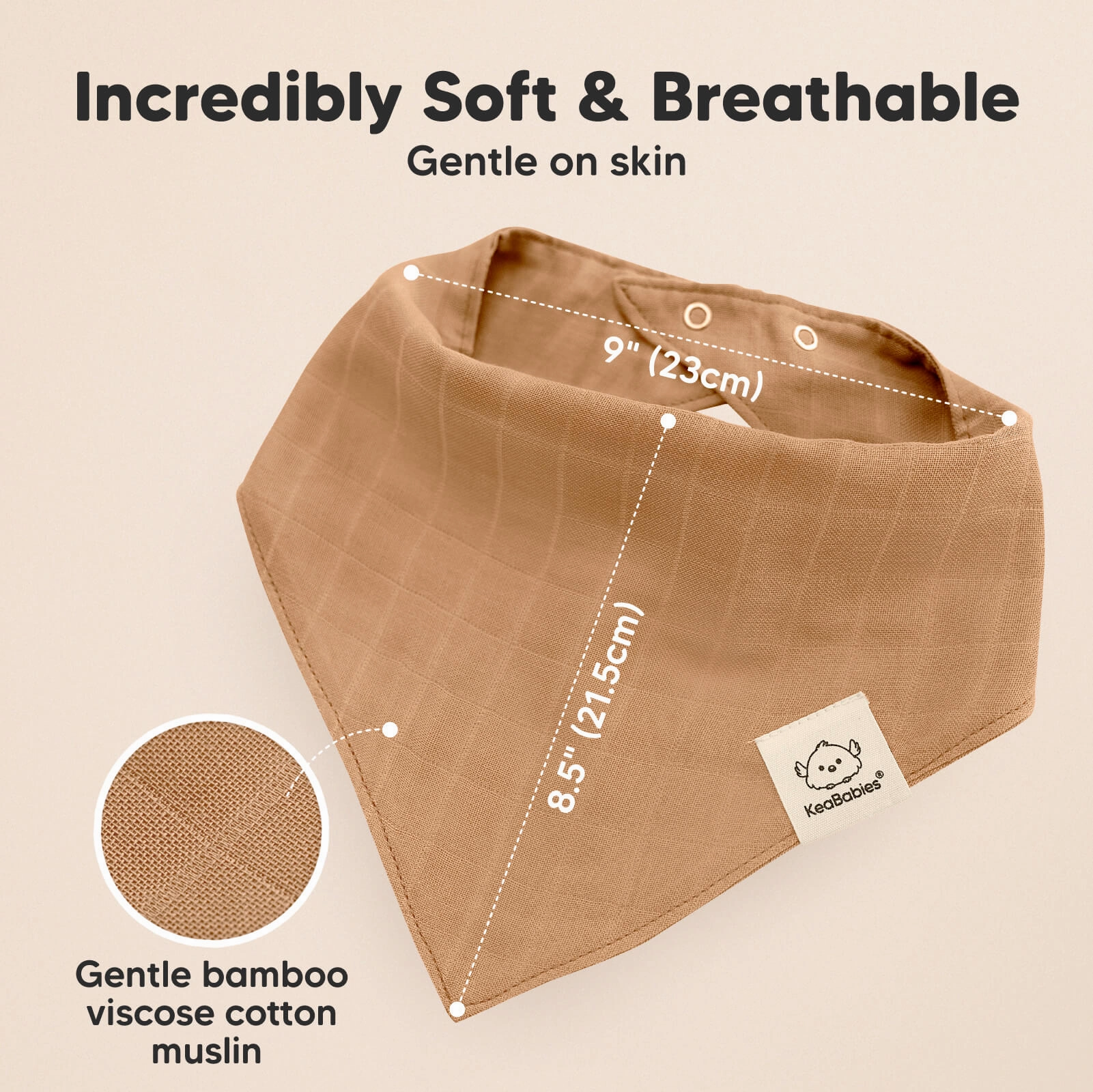 8-Pack Lumi Muslin Bandana Bibs (Mirage)