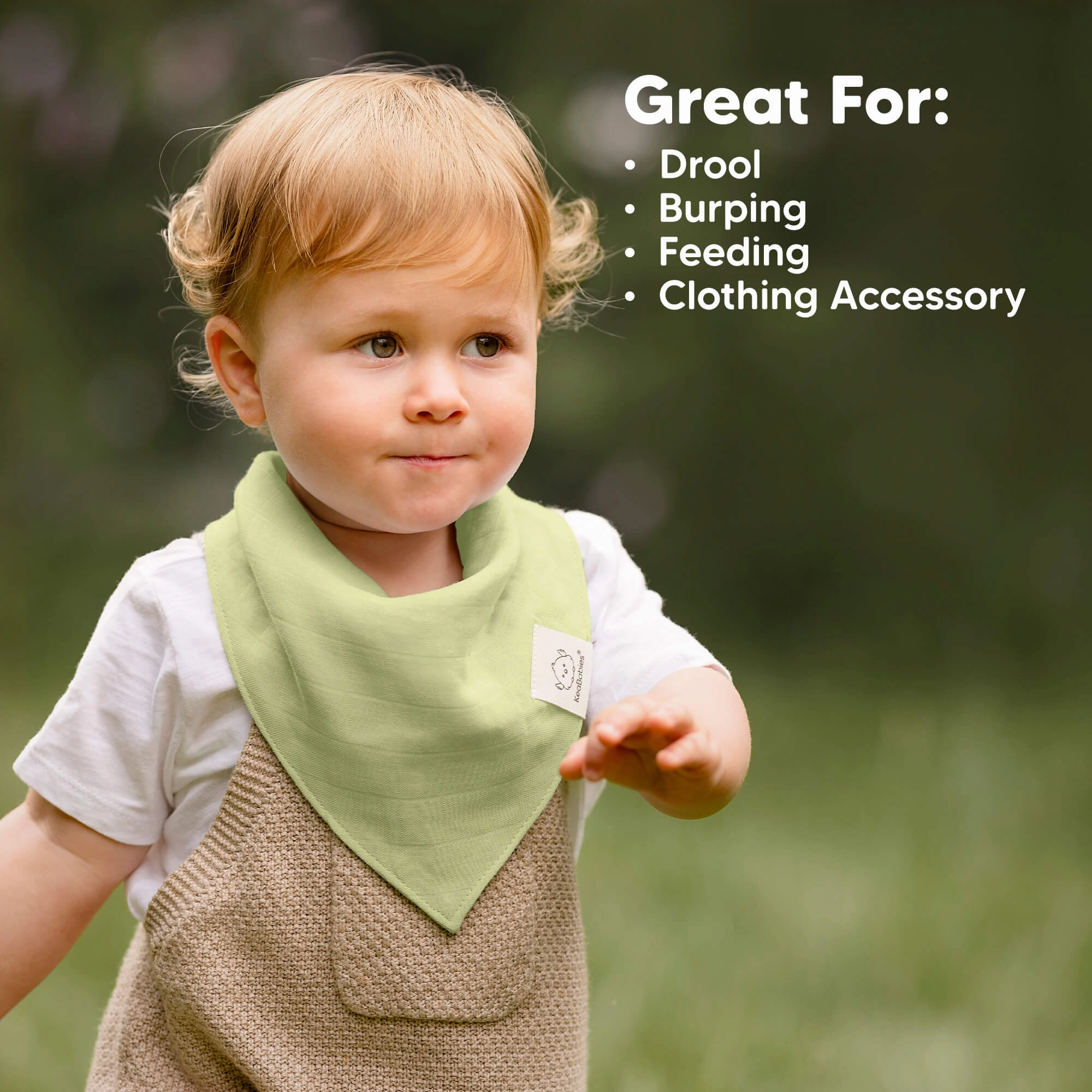 8-Pack Lumi Muslin Bandana Bibs (Primeval)