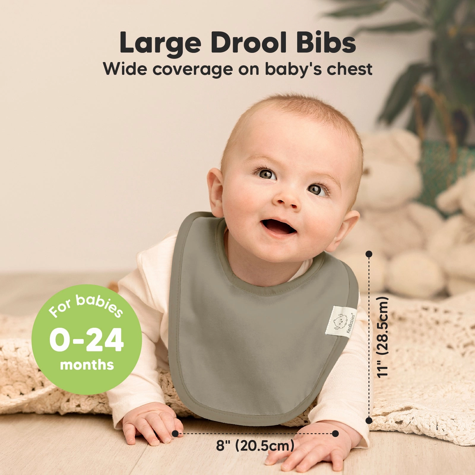 8-Pack Urban Drool Bibs (Boho)