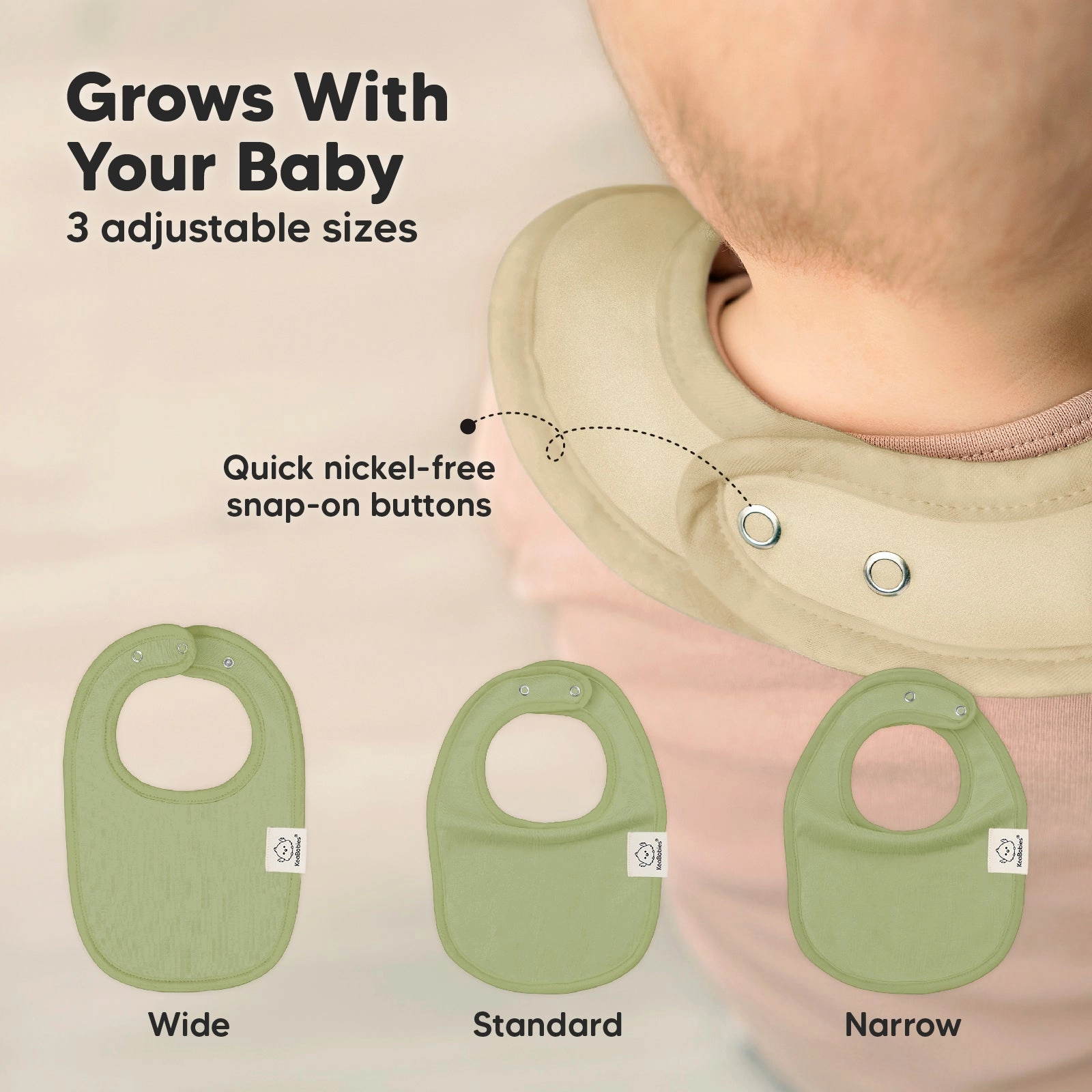 8-Pack Urban Drool Bibs (Boho)