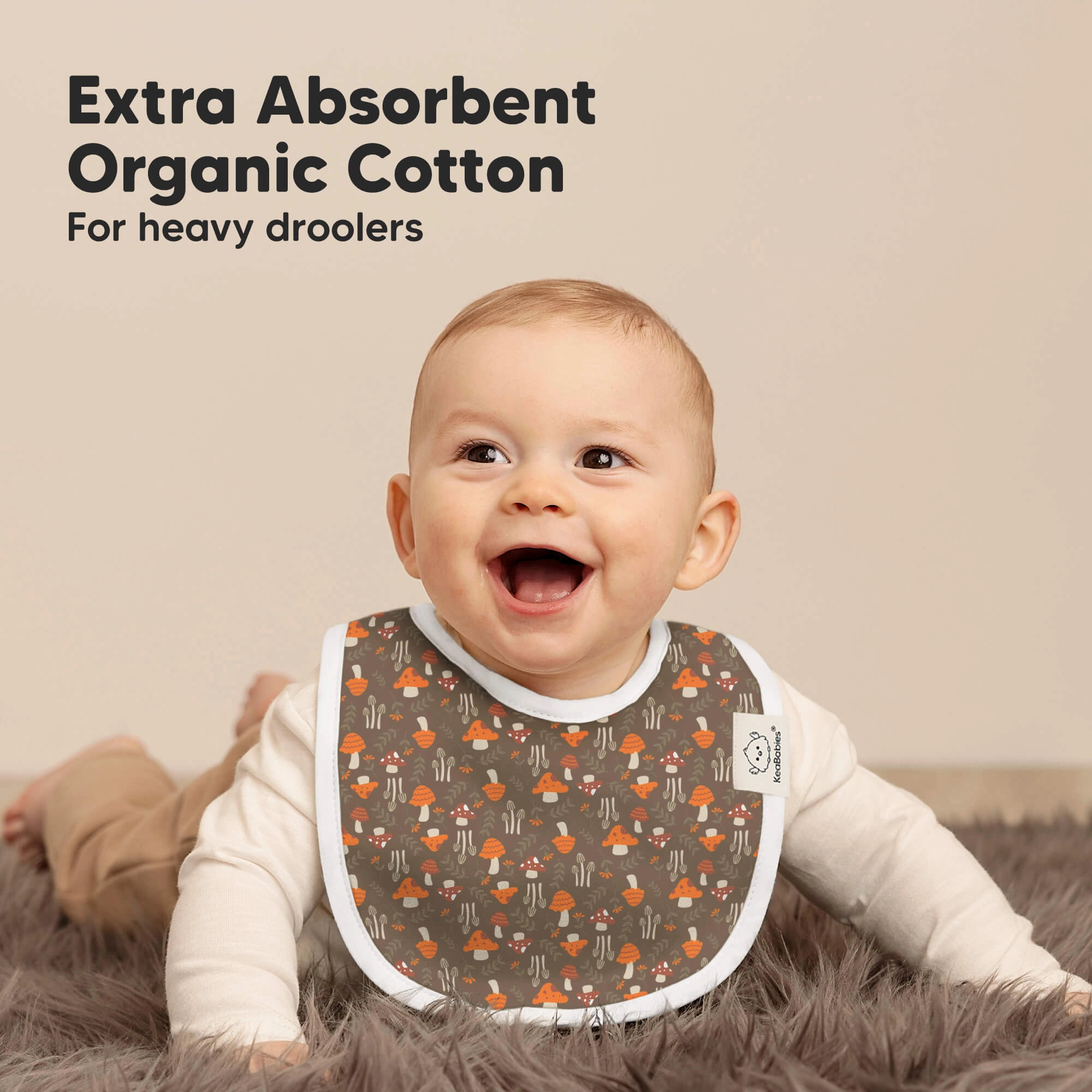 8-Pack Urban Drool Bibs (Fall Spores)