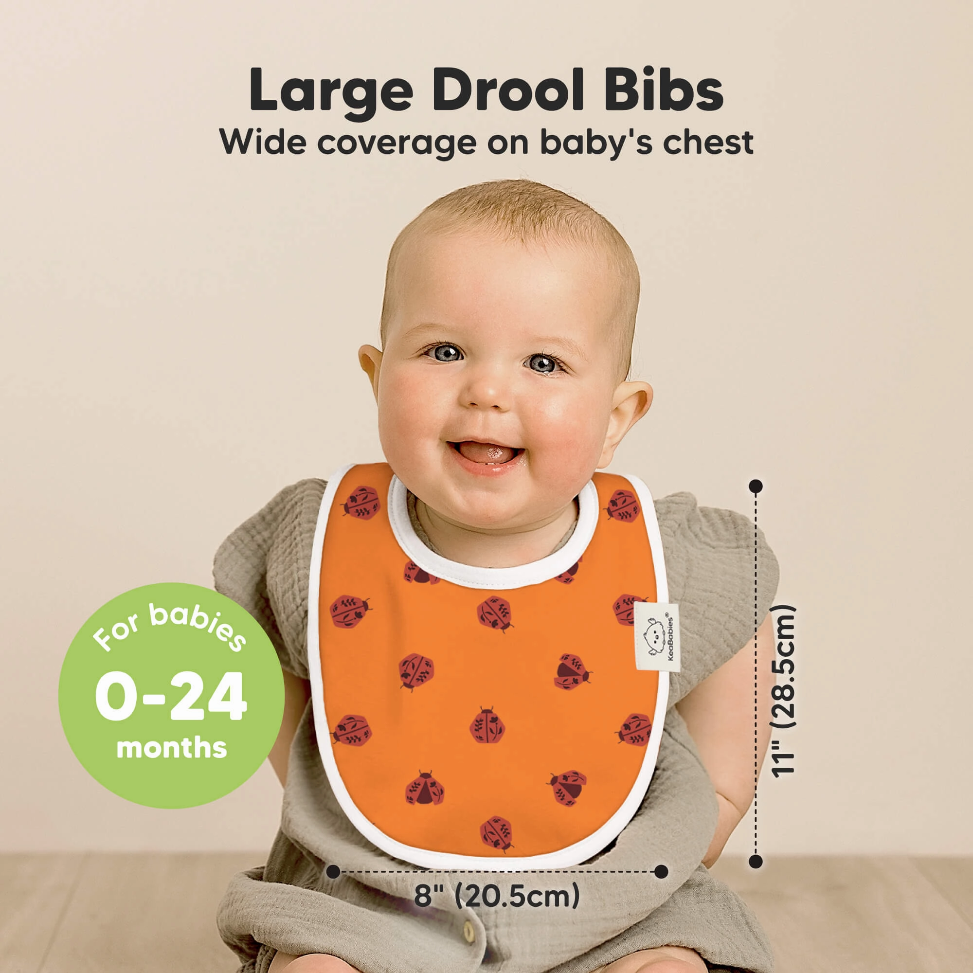 8-Pack Urban Drool Bibs (Fall Spores)