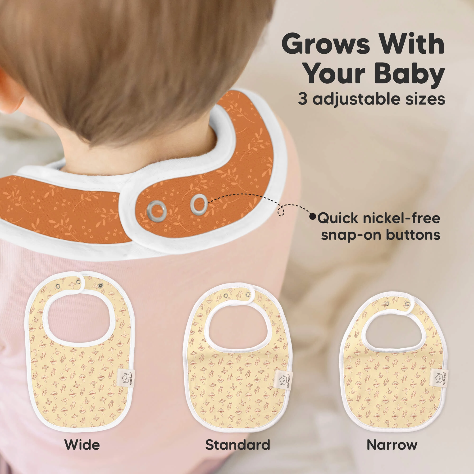 8-Pack Urban Drool Bibs (Fall Spores)