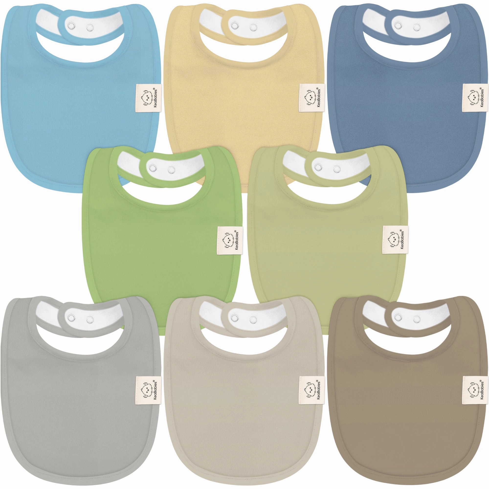 8-Pack Urban Drool Bibs (Icelandic)