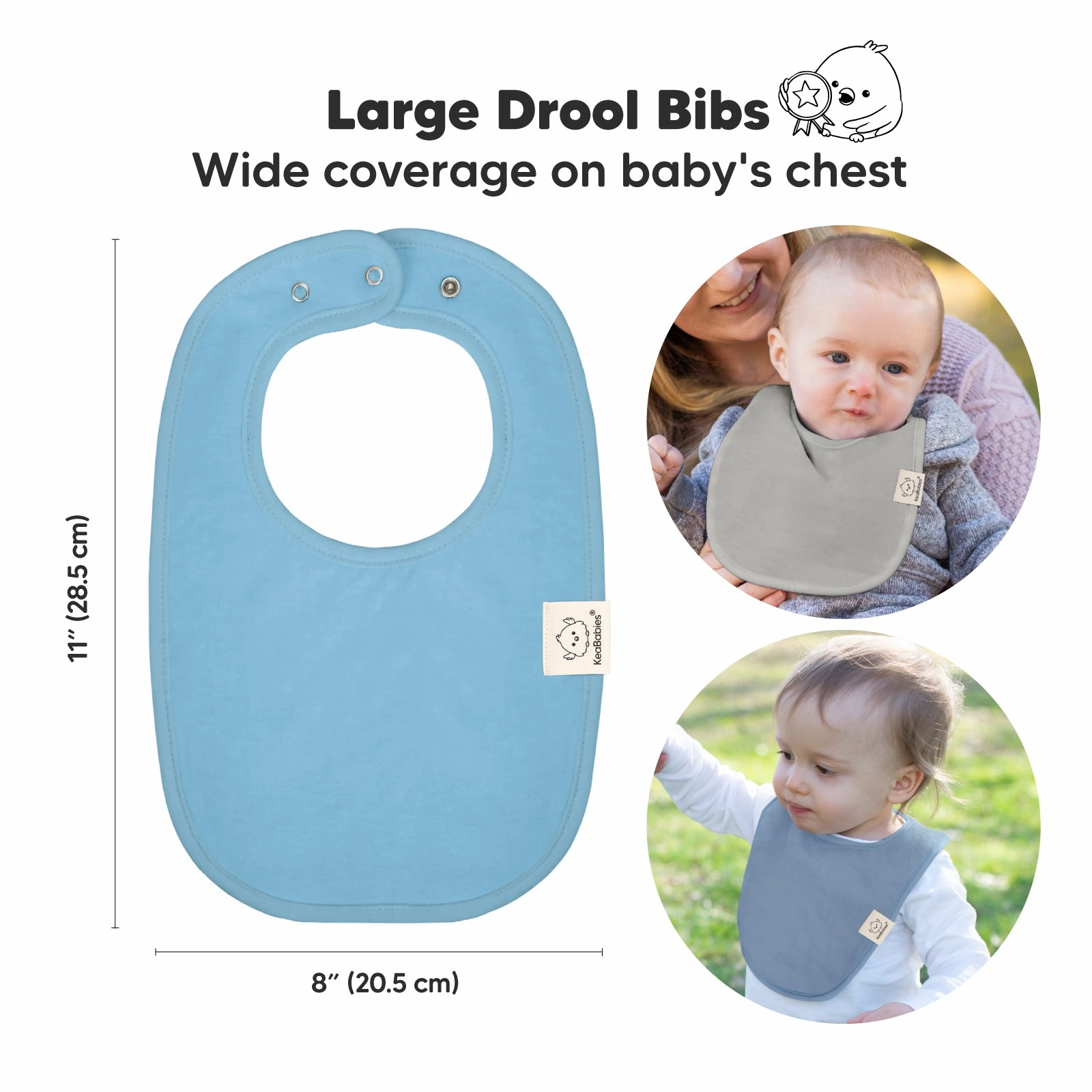 8-Pack Urban Drool Bibs (Icelandic)