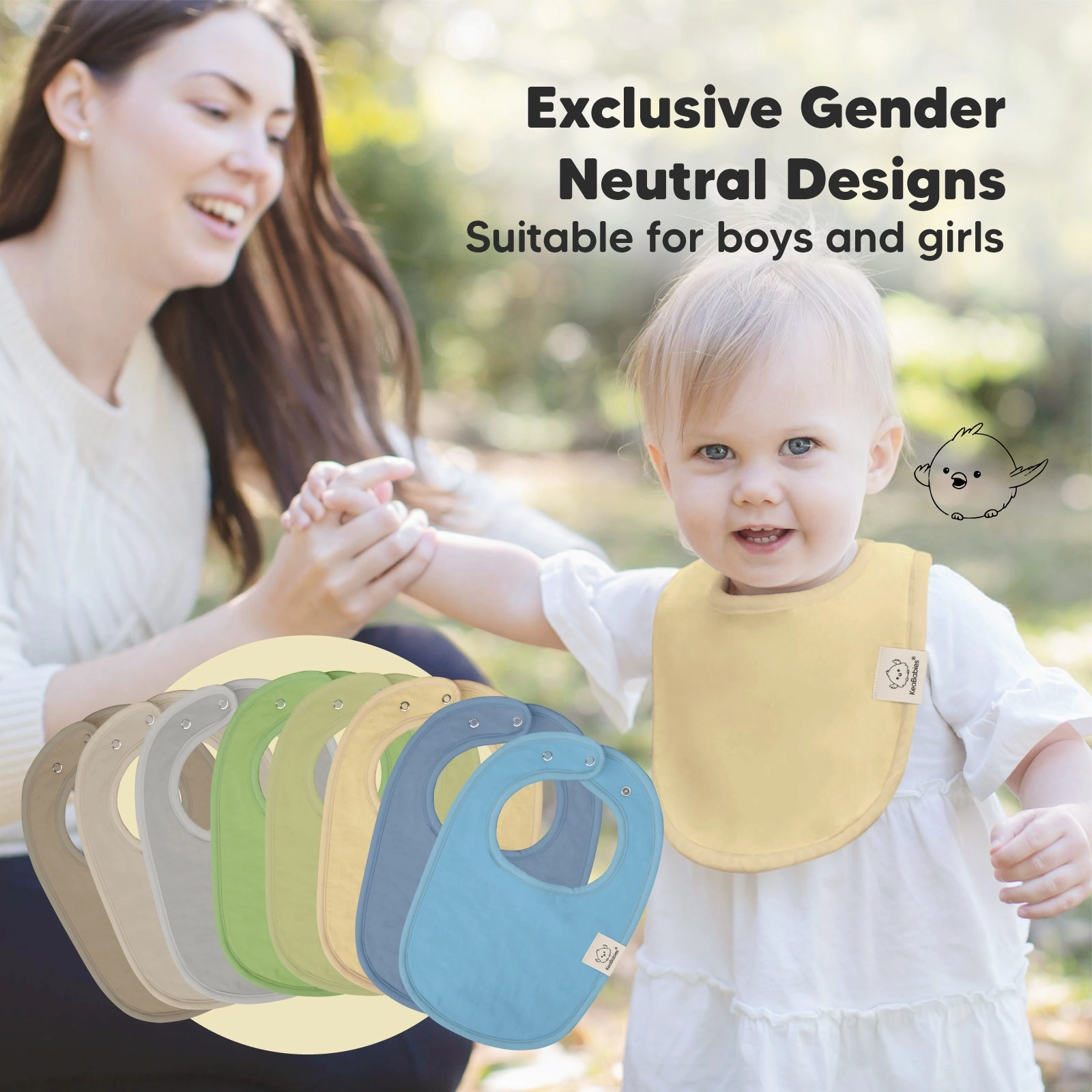 8-Pack Urban Drool Bibs (Icelandic)