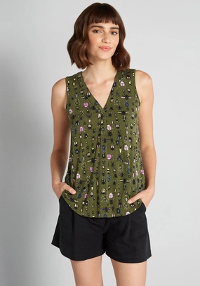 A Welcome Change Sleeveless Top