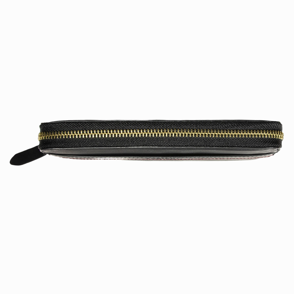 Accordion Zip Wallet Black