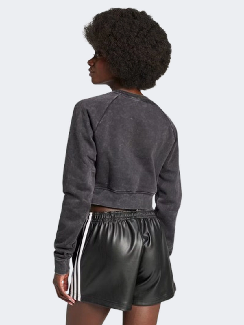 Adidas Washed Women Originals Sweatshirt Black