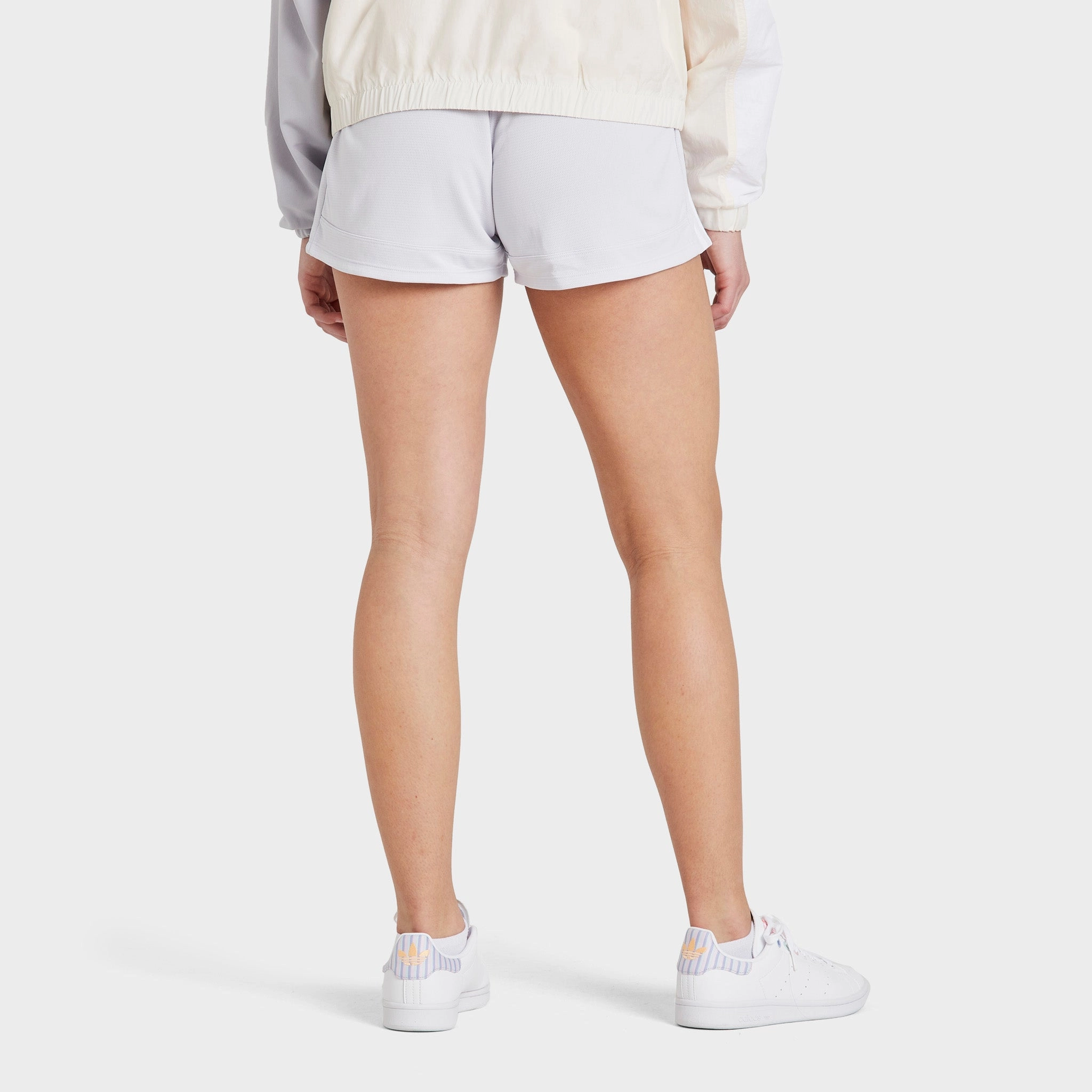 adidas Women's Pacer 3-Stripes Knit Shorts / Dash Grey