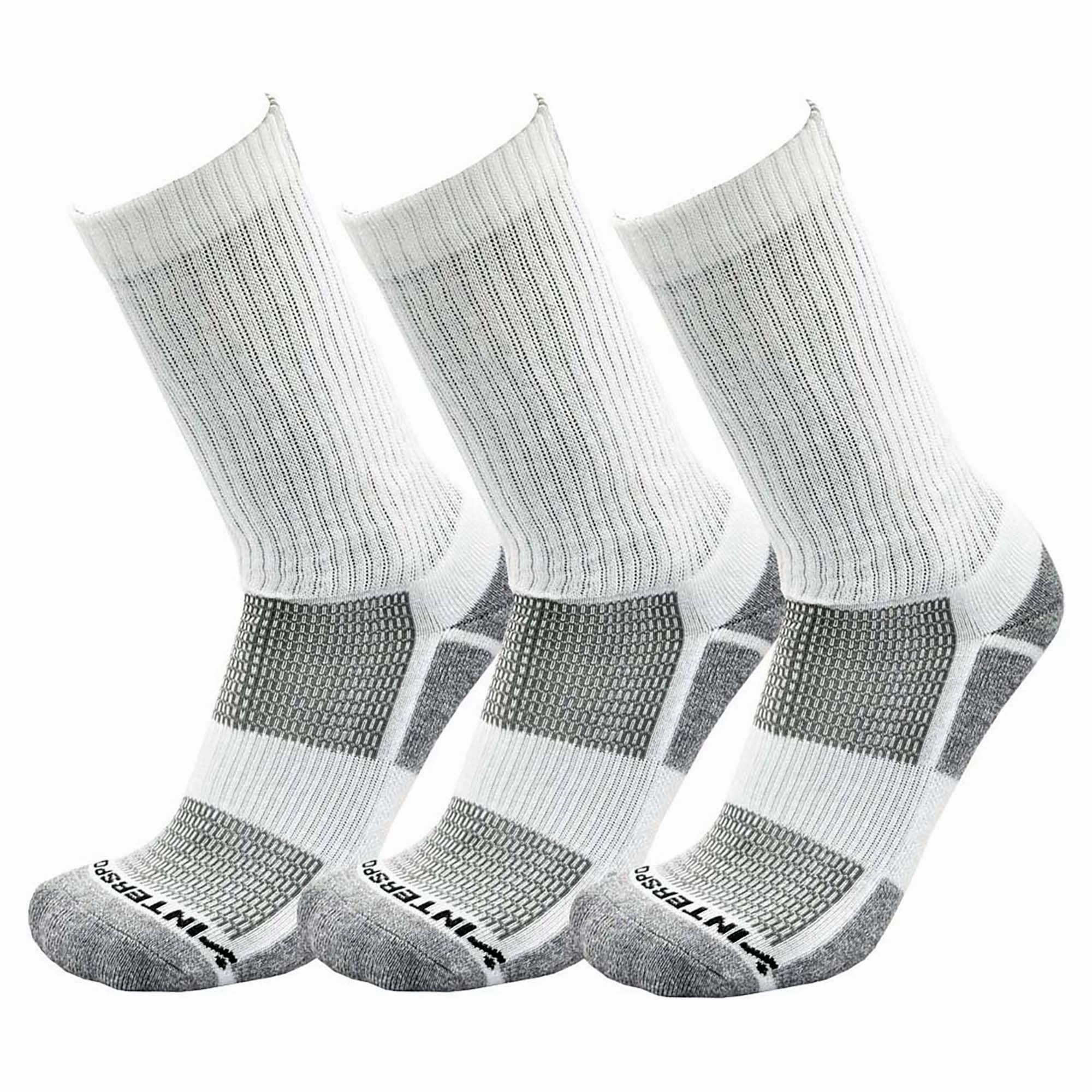 Adult's Bamboo 3 Pack Crew Socks (Large)