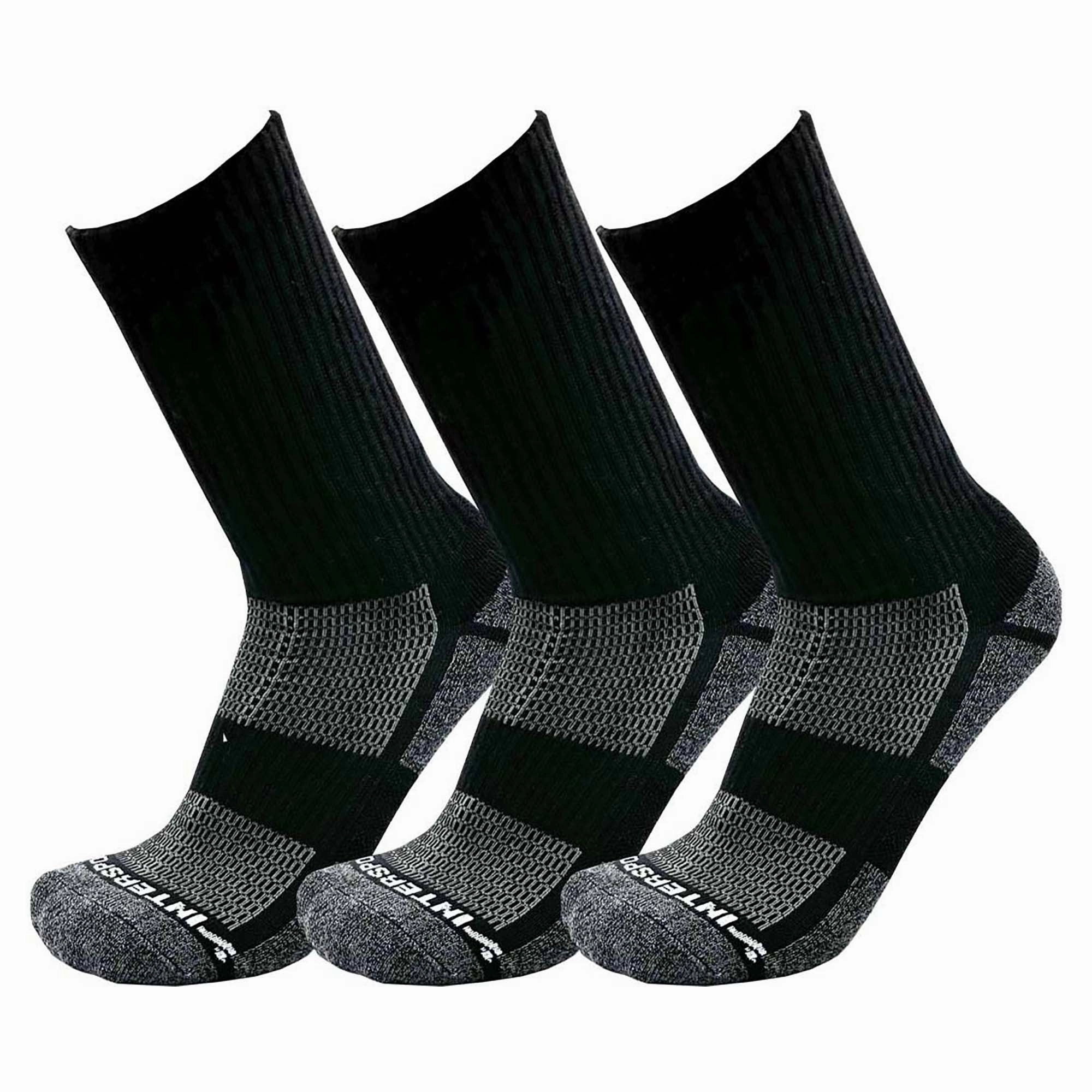 Adult's Bamboo 3 Pack Crew Socks (Large)