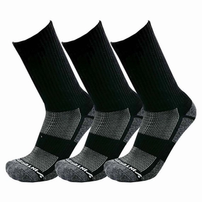 Adult's Bamboo 3 Pack Crew Socks (Large)