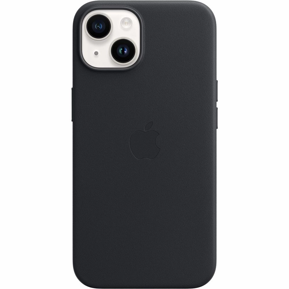Apple MPP43ZM/A iPhone 14 Leather Case with MagSafe - Midnight
