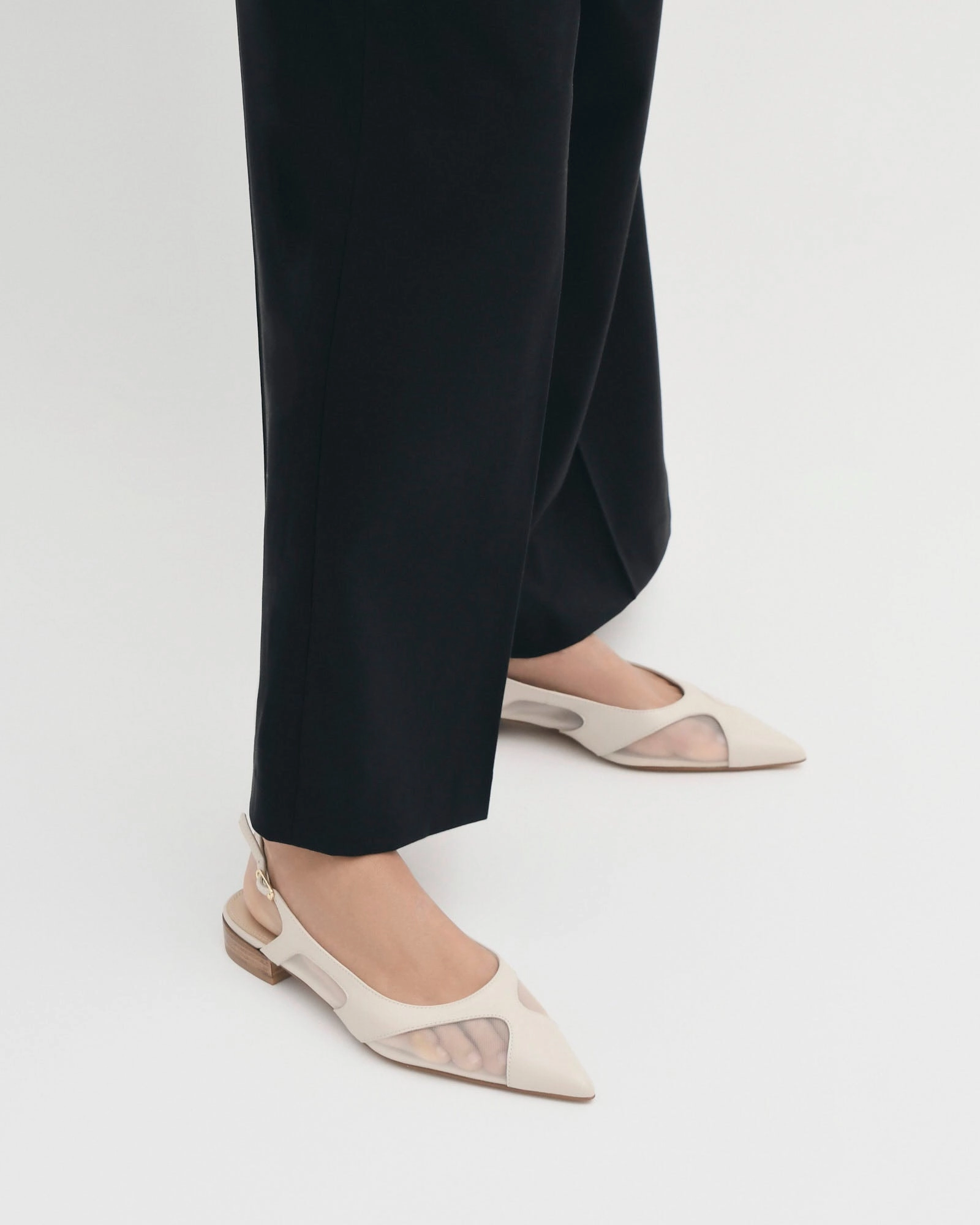 ARBOR DRESS FLATS OFF WHITE MULTI