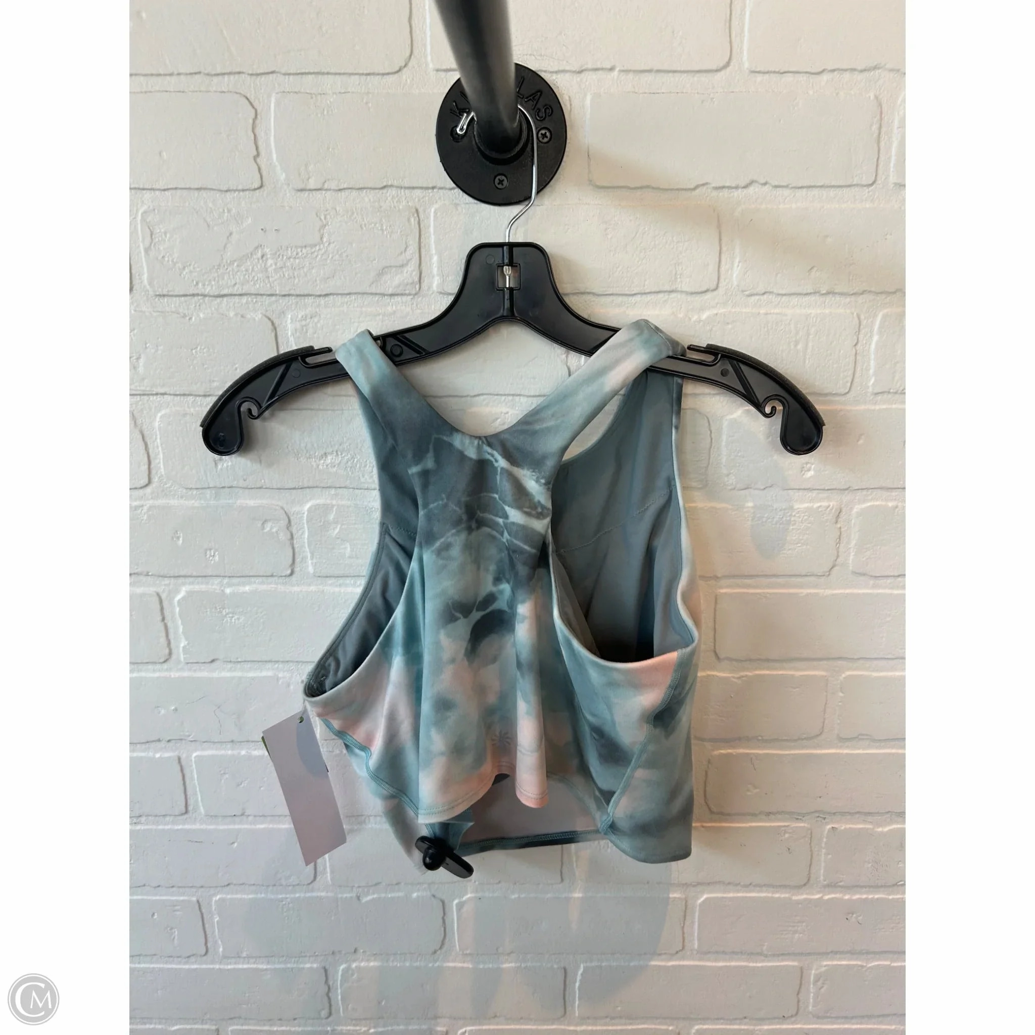 Athletic Bra By Athleta In Green & Tan, Size: M