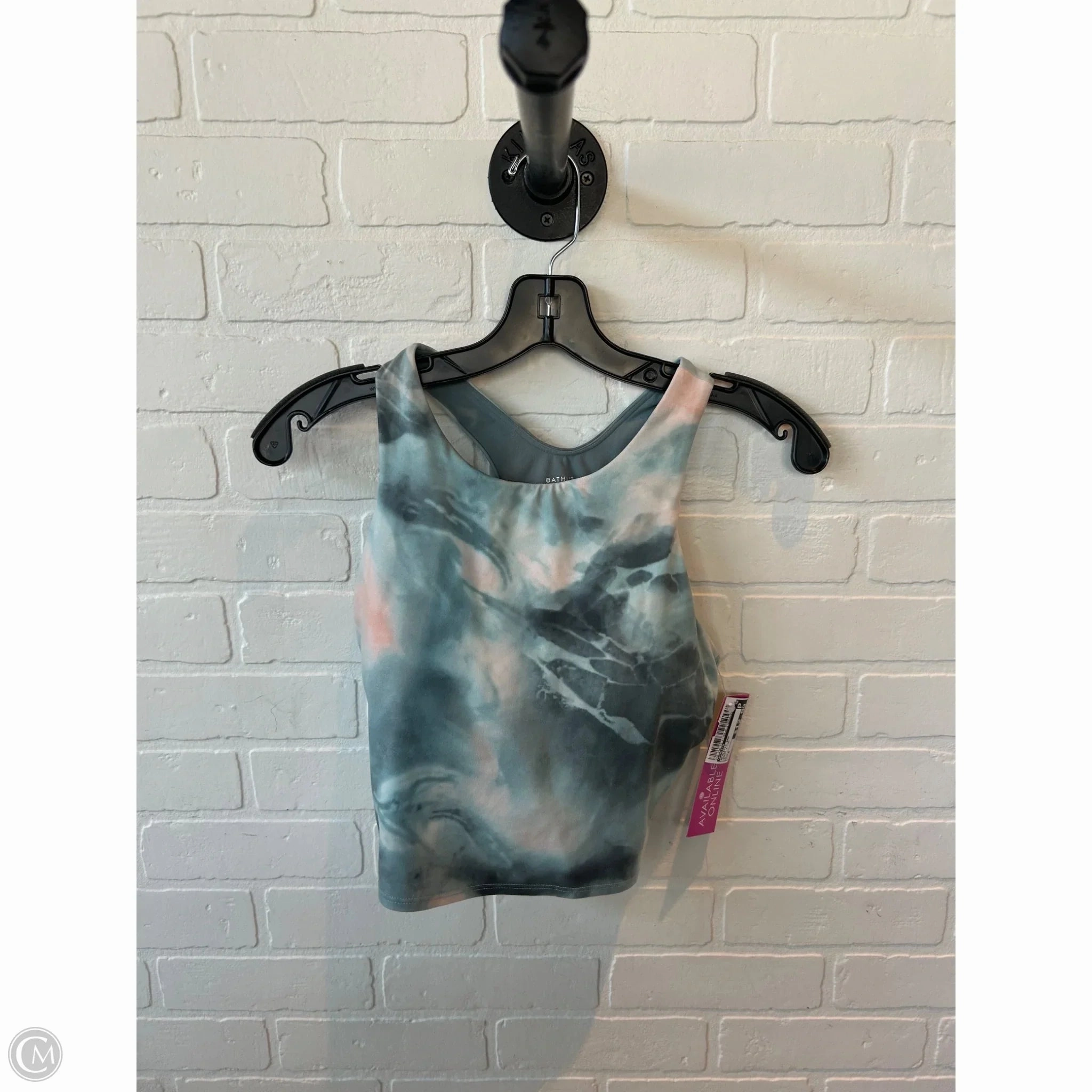 Athletic Bra By Athleta In Green & Tan. Size: M