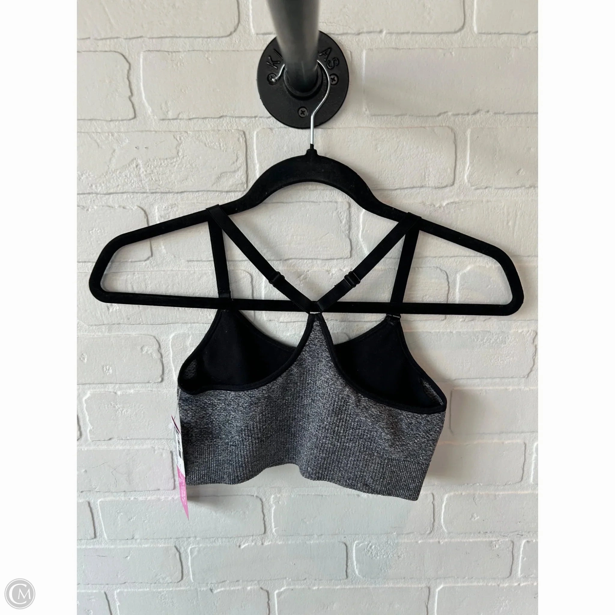 Athletic Bra By C9 By Champion In Black & Grey, Size: M