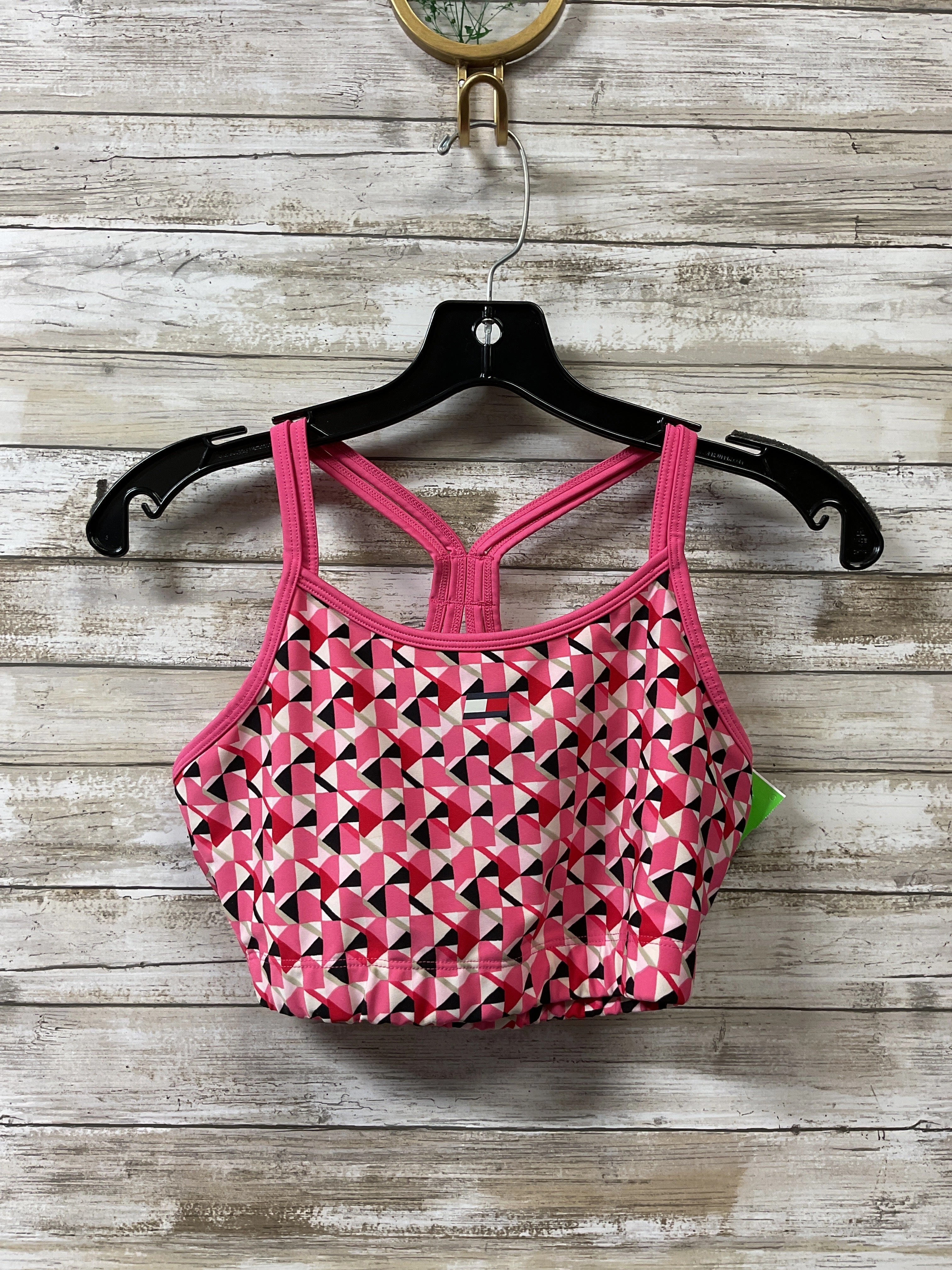 Athletic Bra By Tommy Hilfiger In Pink & Red. Size:S