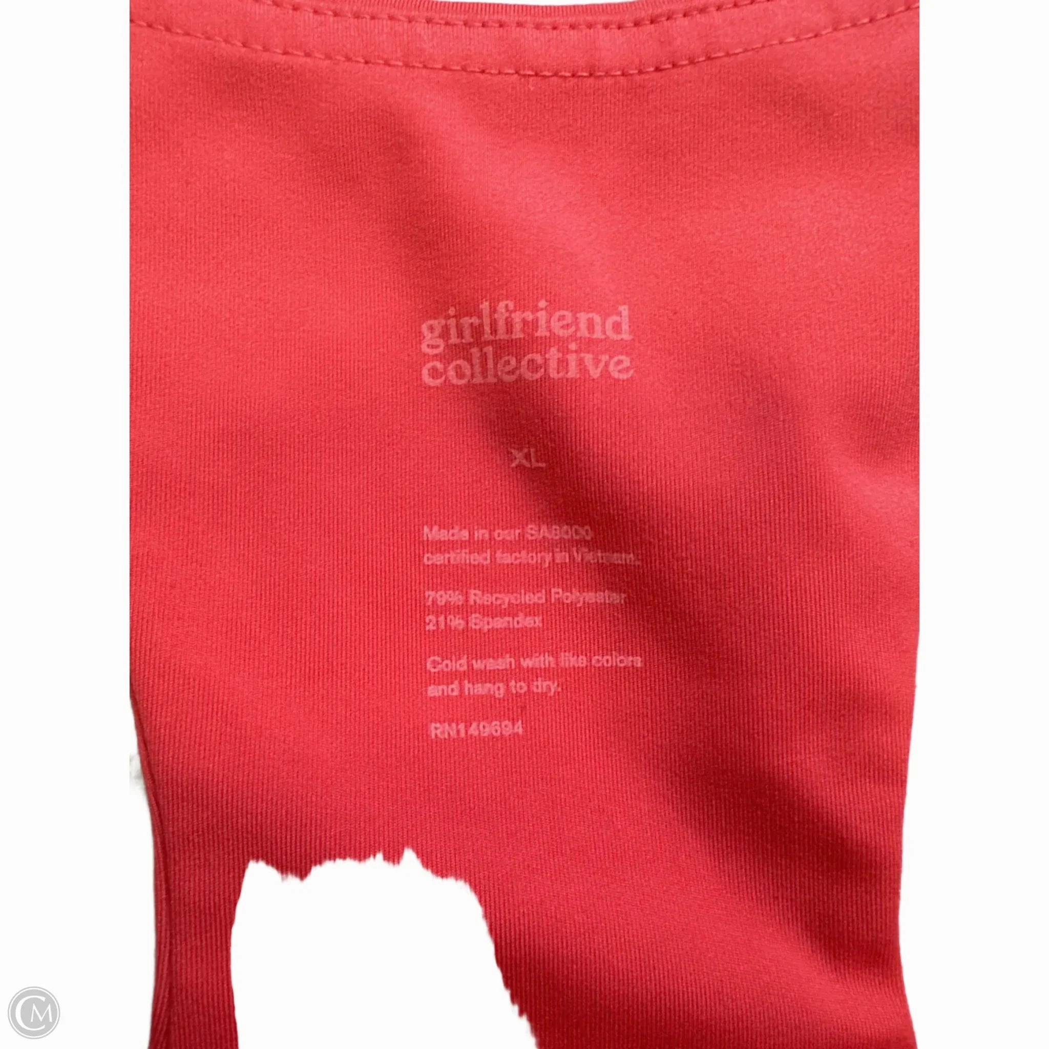 Athletic Bra Girlfriend Collective In Pink. Size: Xl